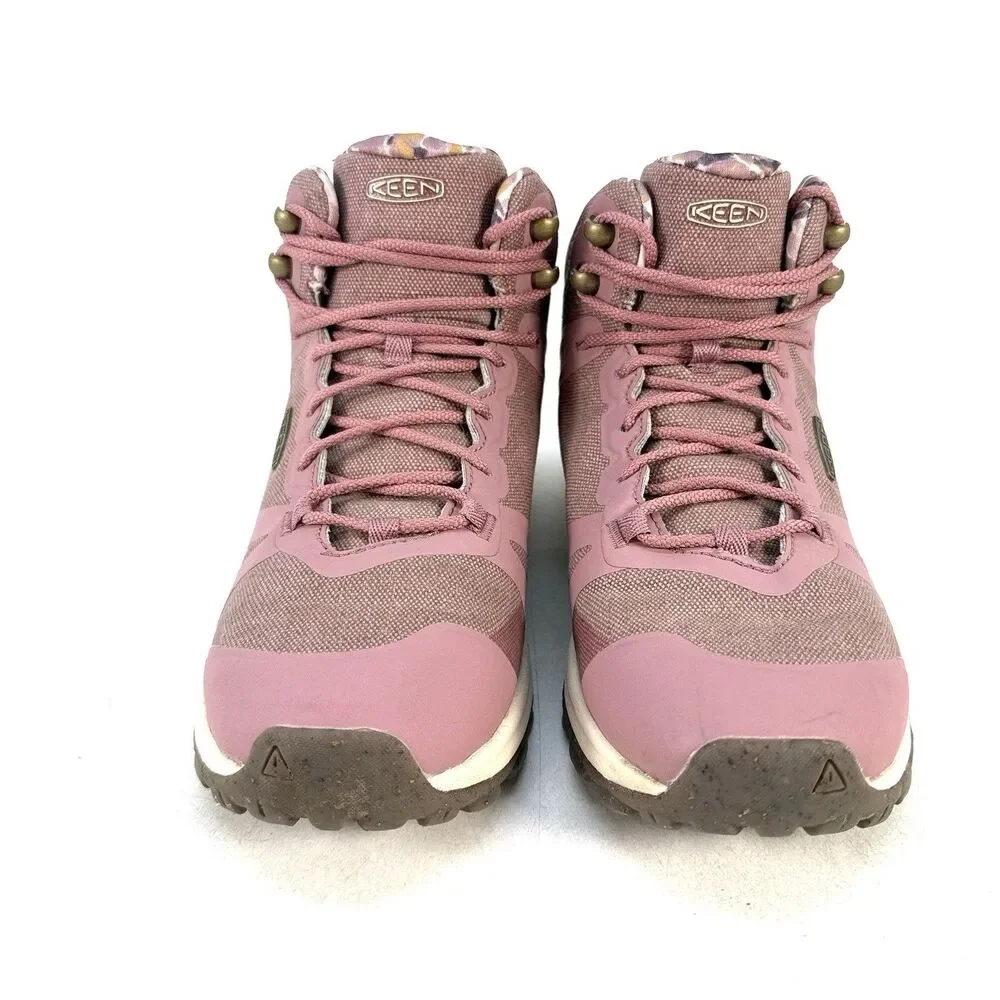 KEEN Terradora II Hiking Boots Women 7.5 Waterproof Mid-Top Nostalgia Rose Birch